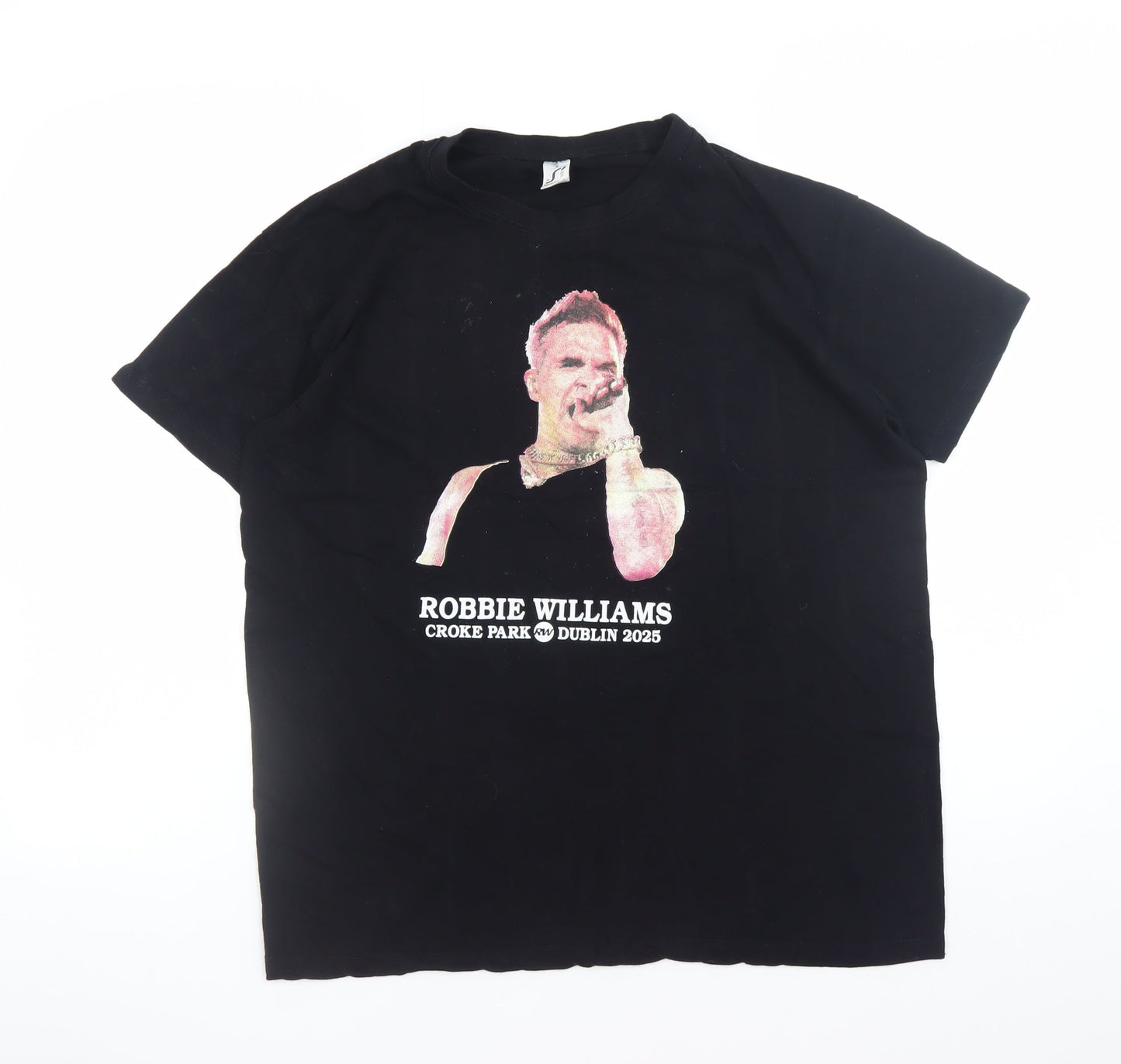 Womens UK Size M SOL'S Black Basic T-Shirt