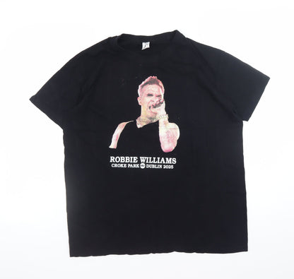 Womens UK Size M SOL'S Black Basic T-Shirt