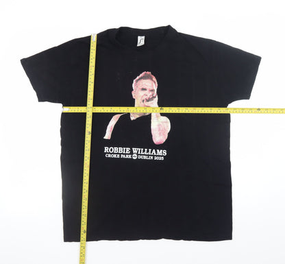 Womens UK Size M SOL'S Black Basic T-Shirt