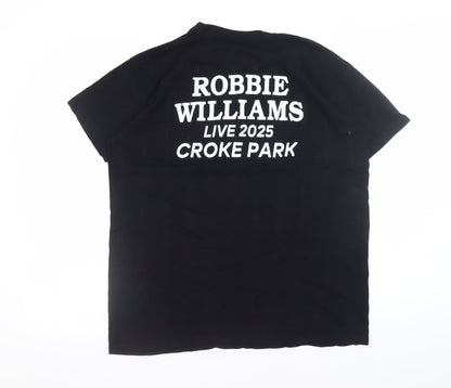 Womens UK Size M SOL'S Black Basic T-Shirt
