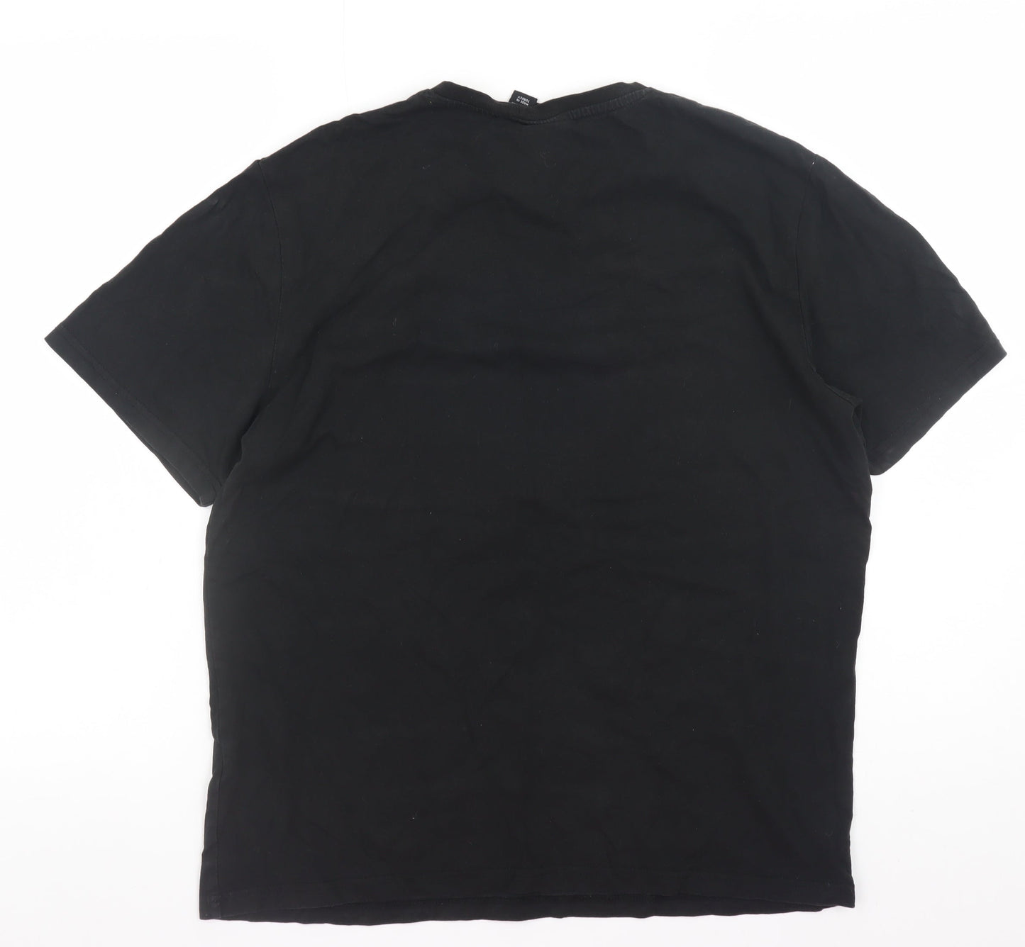 Womens UK Size L Disney Black Basic T-Shirt