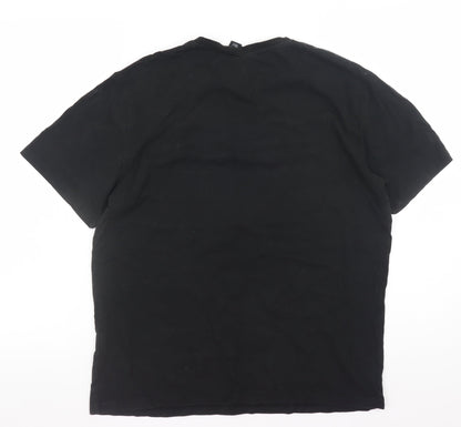 Womens UK Size L Disney Black Basic T-Shirt