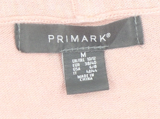 Womens UK Size M Primark Pink Cardigan Jumper
