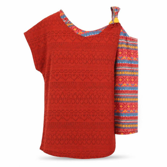 Womens UK Size 26 Joe Browns Red Tunic T-Shirt