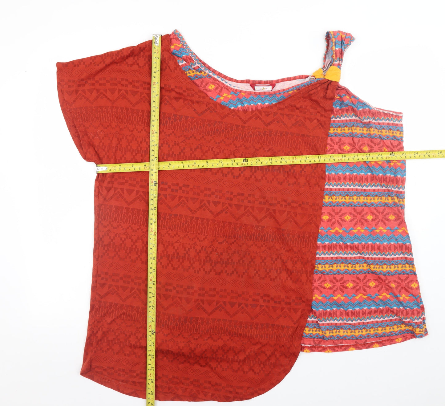 Womens UK Size 26 Joe Browns Red Tunic T-Shirt
