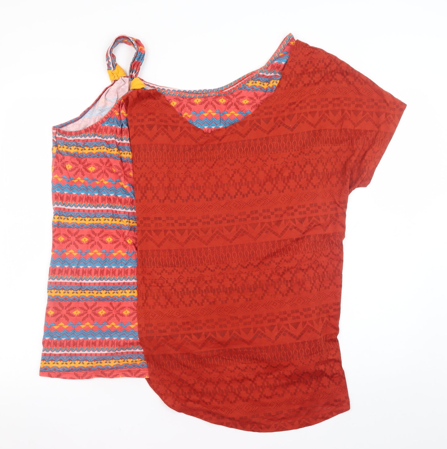 Womens UK Size 26 Joe Browns Red Tunic T-Shirt