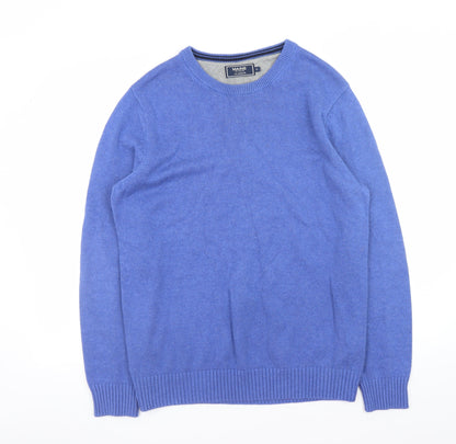 Mens UK Size M Maine New England Blue Pullover Jumper