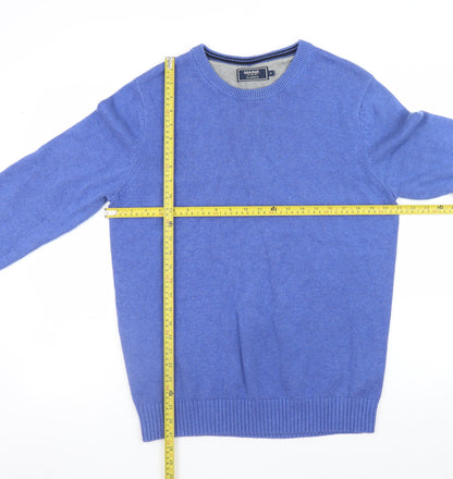 Mens UK Size M Maine New England Blue Pullover Jumper
