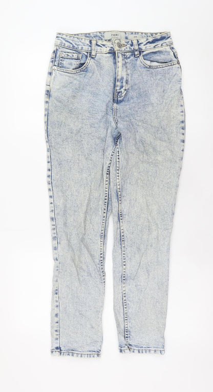 Womens UK Size 8 New Look Regular Fit Mom Blue Jeans