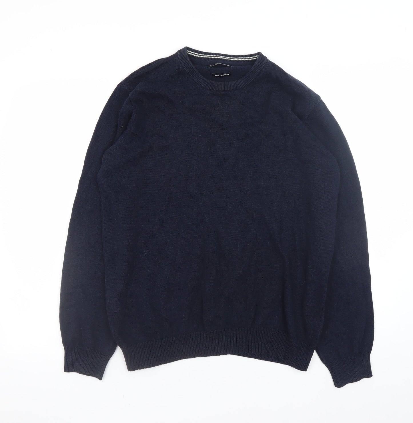 Mens UK Size M Dunnes Blue Pullover Jumper
