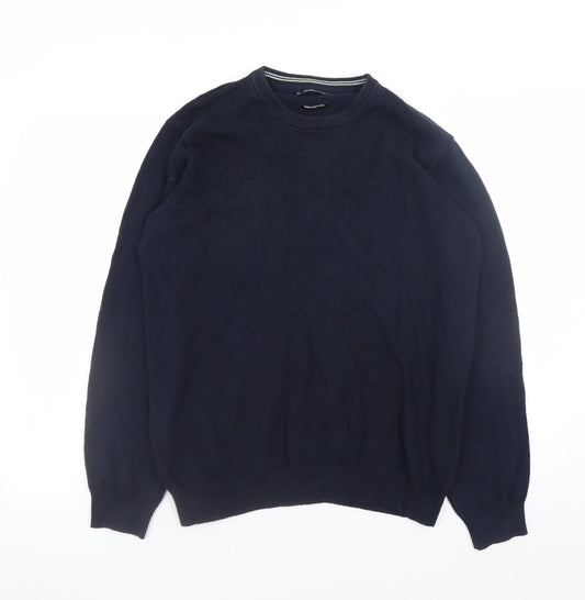 Mens UK Size M Dunnes Blue Pullover Jumper