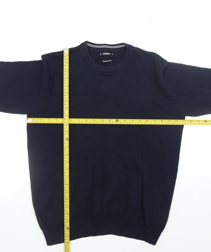 Mens UK Size M Dunnes Blue Pullover Jumper