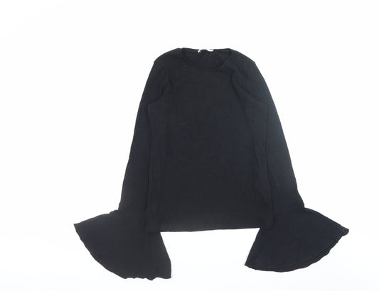 Womens UK Size S Zara Black Pullover Jumper