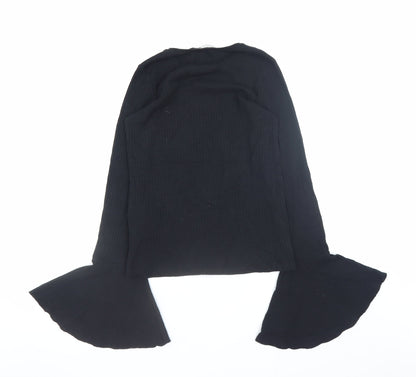 Womens UK Size S Zara Black Pullover Jumper