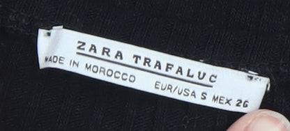 Womens UK Size S Zara Black Pullover Jumper
