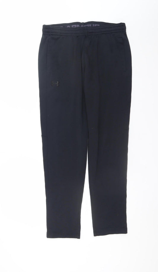 Under Armour Men's Black L Joggers Fleece Lined Tapered Trousers