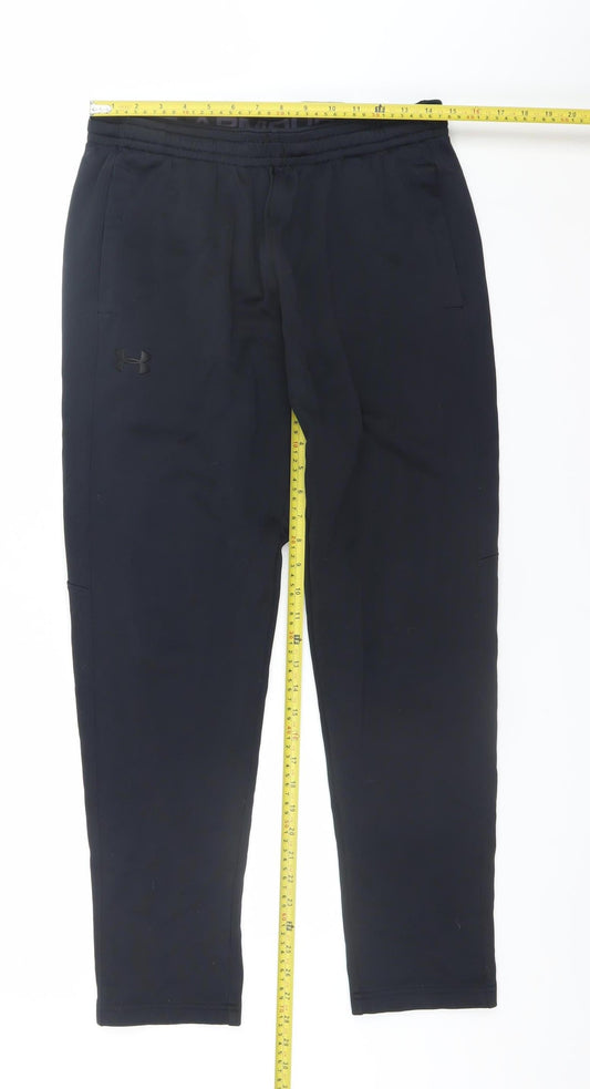 Under Armour Men's Black L Joggers Fleece Lined Tapered Trousers