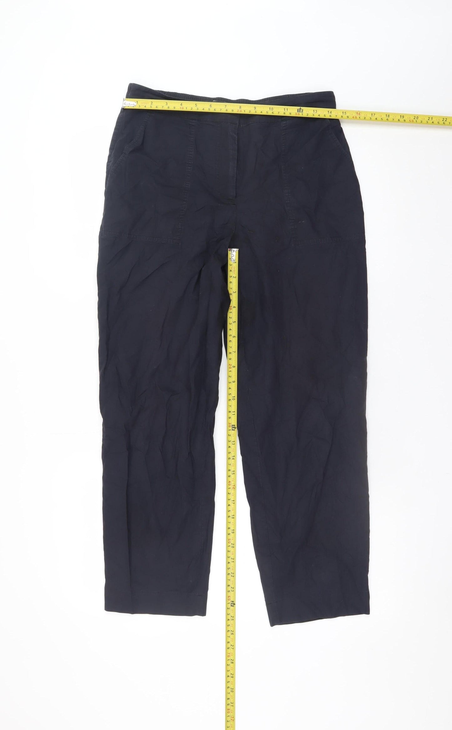 Womens UK Size 10 Carolyn Donnelly The Edit Regular Fit CasualTravel Black Trous