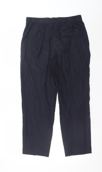 Womens UK Size 10 Carolyn Donnelly The Edit Regular Fit CasualTravel Black Trous