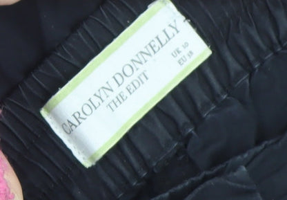 Womens UK Size 10 Carolyn Donnelly The Edit Regular Fit CasualTravel Black Trous