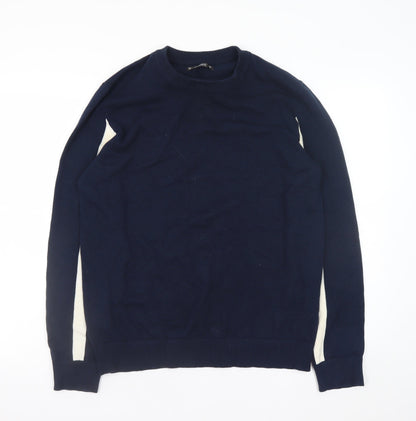 Mens UK Size M Dunnes Blue Pullover Jumper