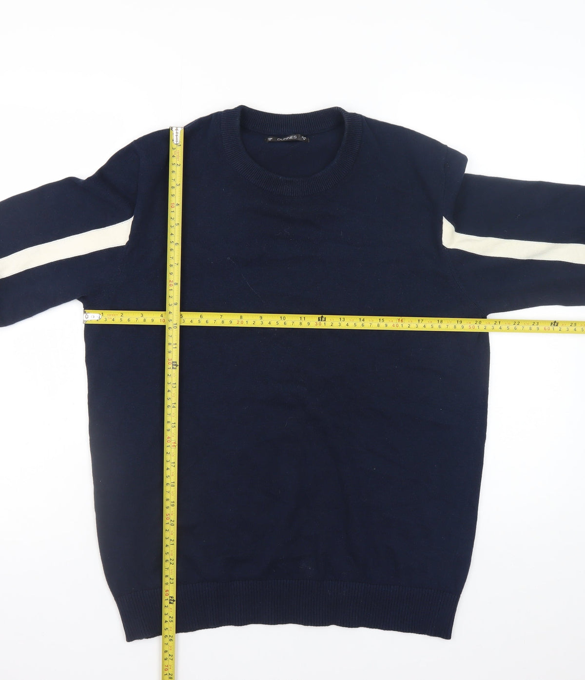 Mens UK Size M Dunnes Blue Pullover Jumper
