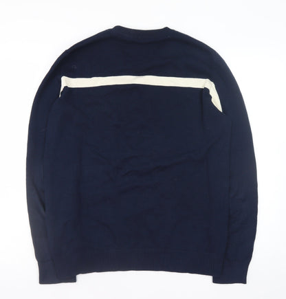 Mens UK Size M Dunnes Blue Pullover Jumper