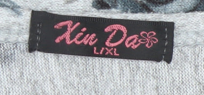 Womens UK Size L/XL Xin Da Grey Pullover Jumper