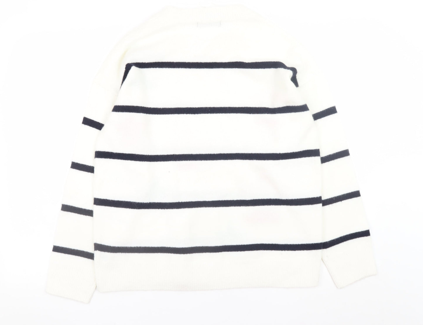 Womens UK Size 14 F&F White Pullover Jumper