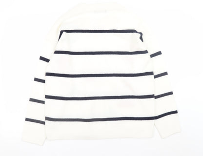 Womens UK Size 14 F&F White Pullover Jumper