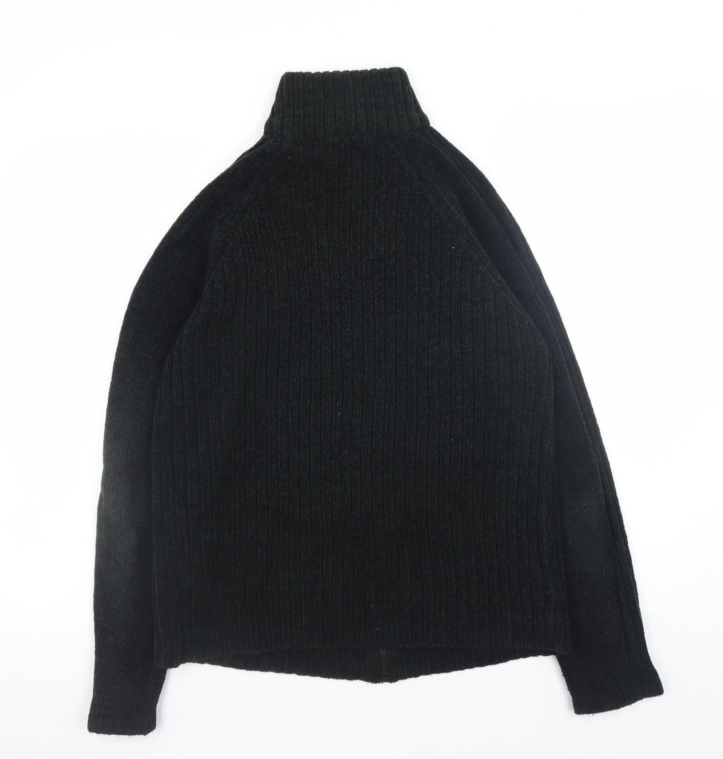 Mens UK Size S Dunnes Black Full Zip Jumper