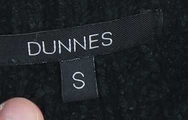 Mens UK Size S Dunnes Black Full Zip Jumper