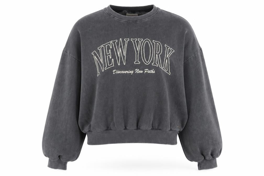 Teens UK Size 12 Pull&Bear Grey Pullover Sweatshirt