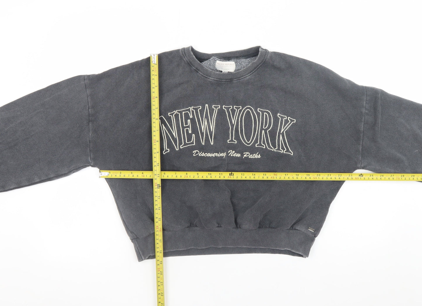 Teens UK Size 12 Pull&Bear Grey Pullover Sweatshirt