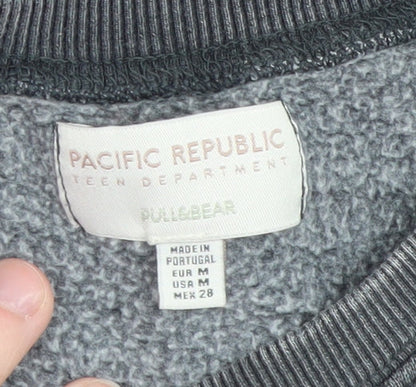 Teens UK Size 12 Pull&Bear Grey Pullover Sweatshirt
