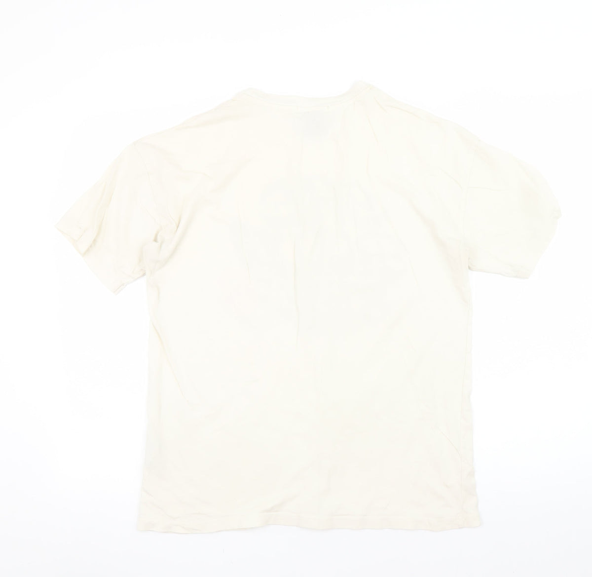 Womens UK Size S Pull & Bear Ivory Basic T-Shirt