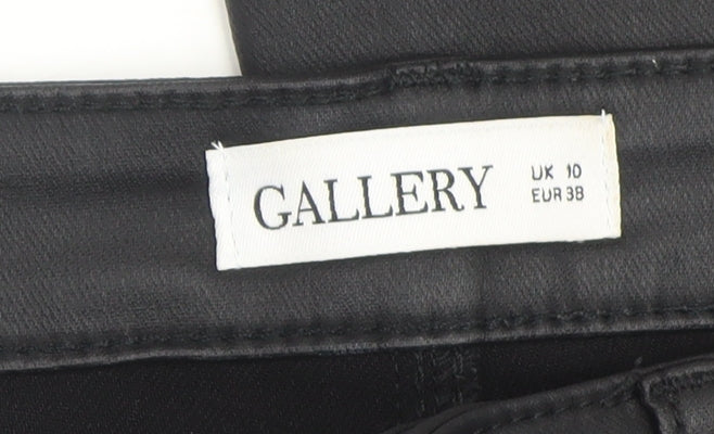 Womens UK Size 10 Gallery Slim Fit Jegging Black Trousers