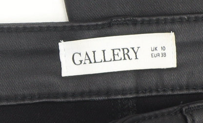 Womens UK Size 10 Gallery Slim Fit Jegging Black Trousers
