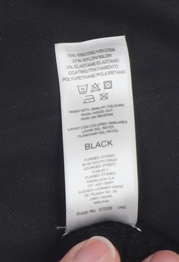 Womens UK Size 10 Gallery Slim Fit Jegging Black Trousers