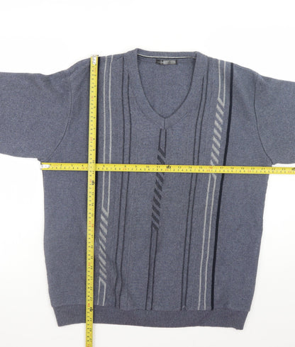 Mens UK Size S Dunnes Blue Pullover Jumper