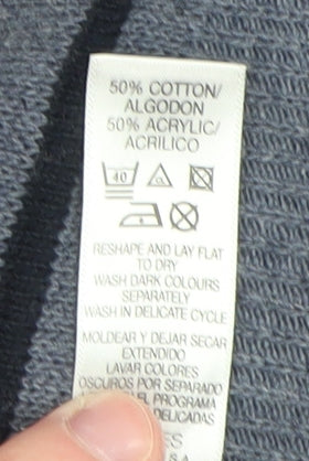 Mens UK Size S Dunnes Blue Pullover Jumper