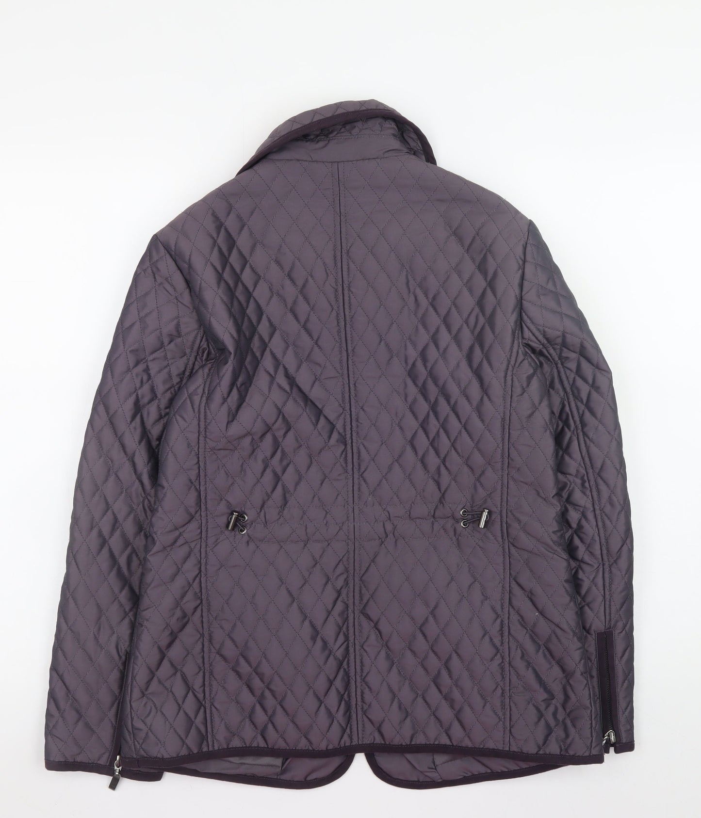 Womens UK Size 8 CC Purple Quilted Coat