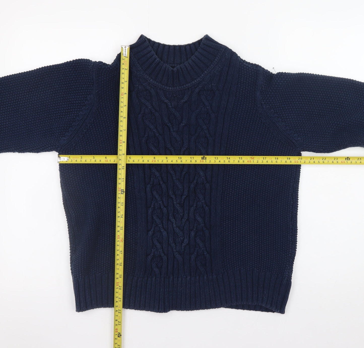 Womens UK Size 12 Marks and Spencer Blue Pullover Jumper