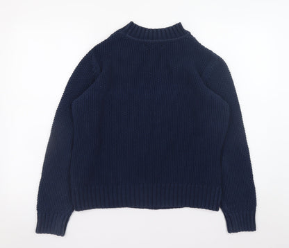 Womens UK Size 12 Marks and Spencer Blue Pullover Jumper