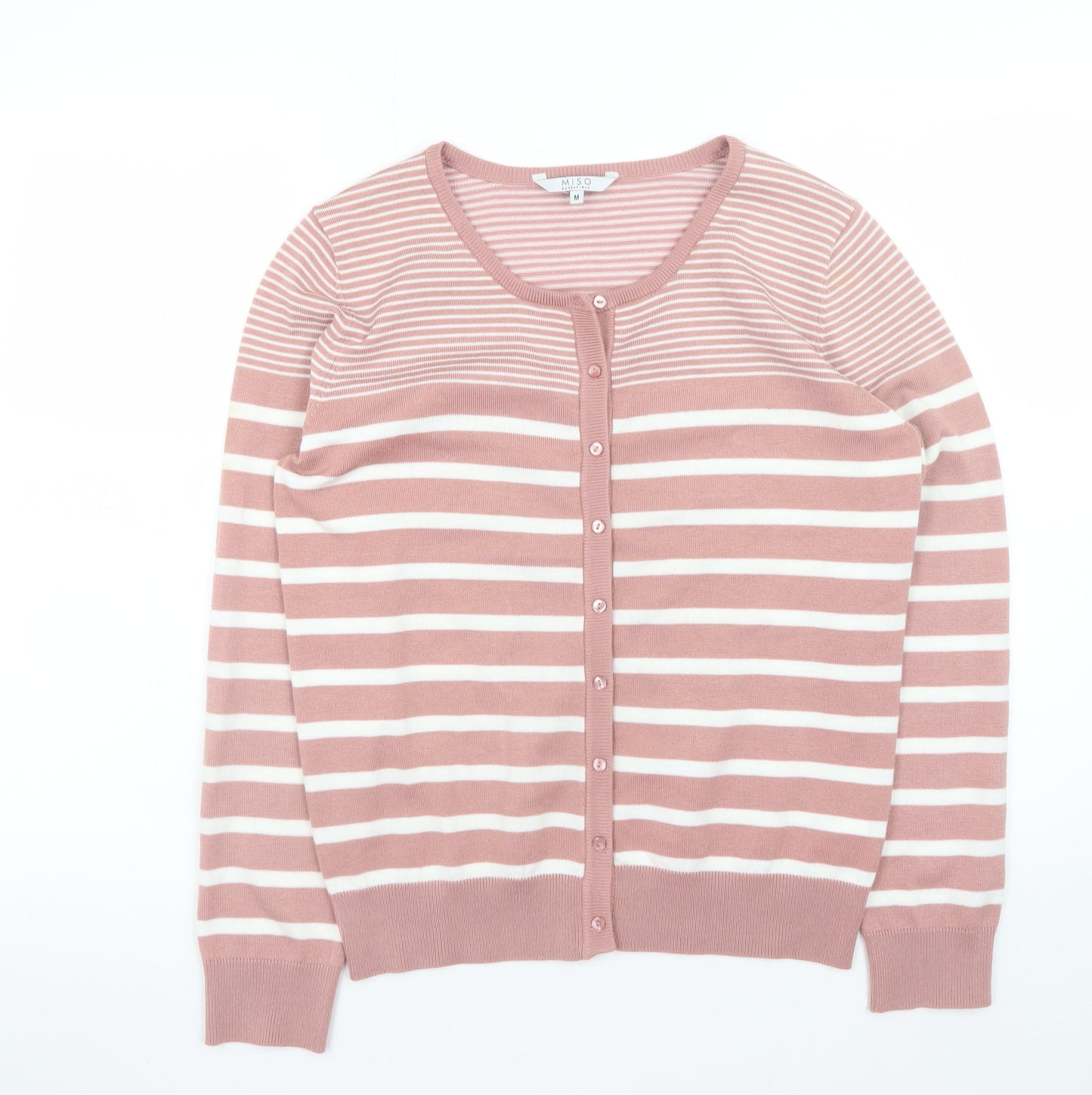 Womens UK Size M Miso Pink Cardigan Jumper