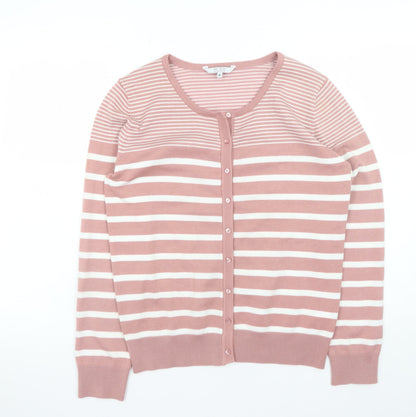 Womens UK Size M Miso Pink Cardigan Jumper