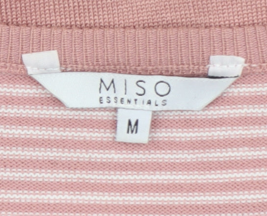 Womens UK Size M Miso Pink Cardigan Jumper