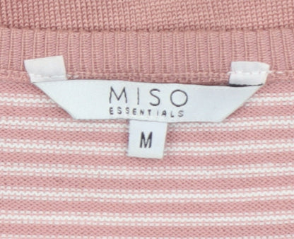 Womens UK Size M Miso Pink Cardigan Jumper