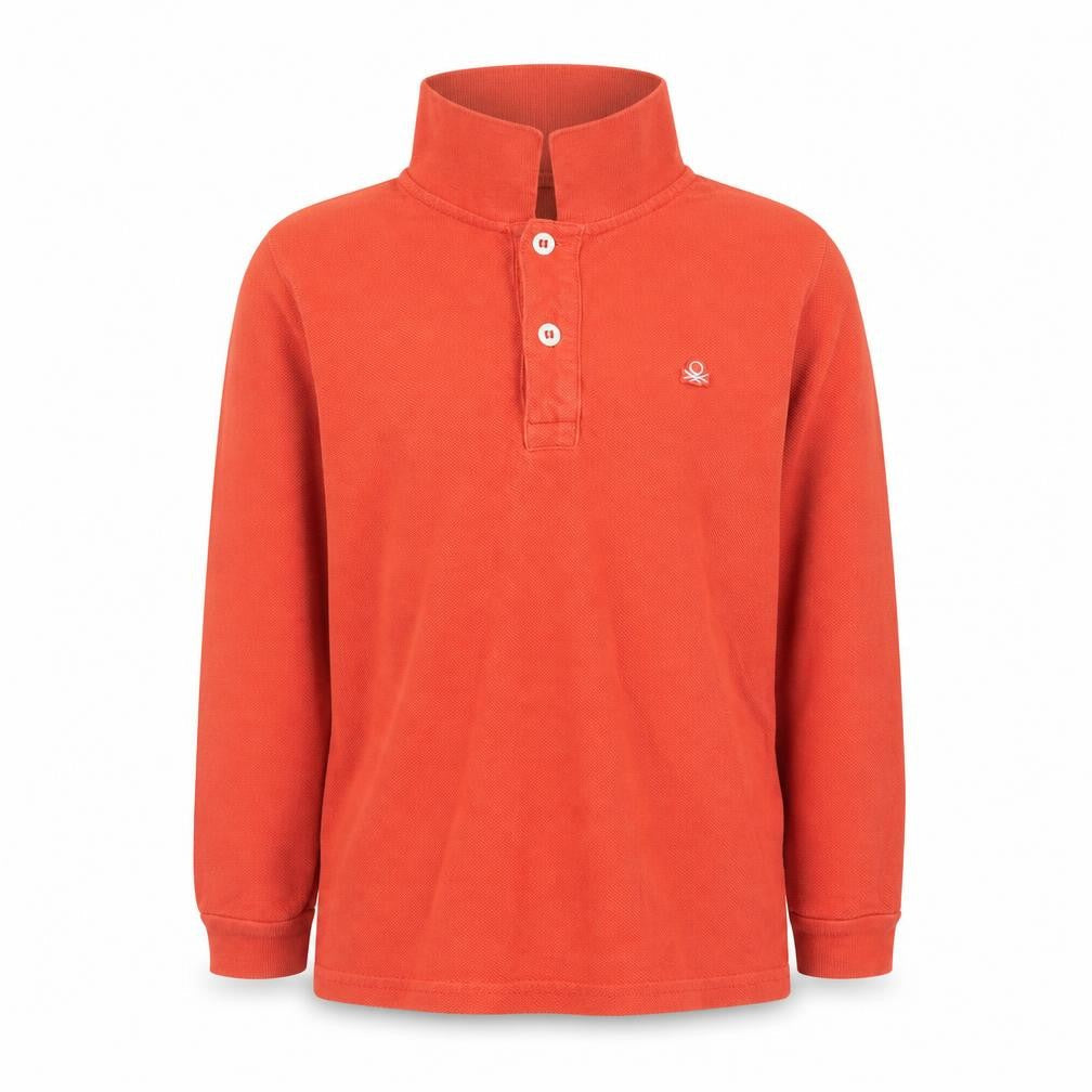 Boys UK Size 4-5 Years United Colors of Benetton Orange Basic Polo
