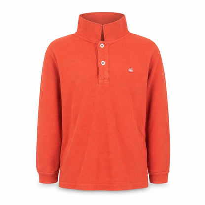 Boys UK Size 4-5 Years United Colors of Benetton Orange Basic Polo